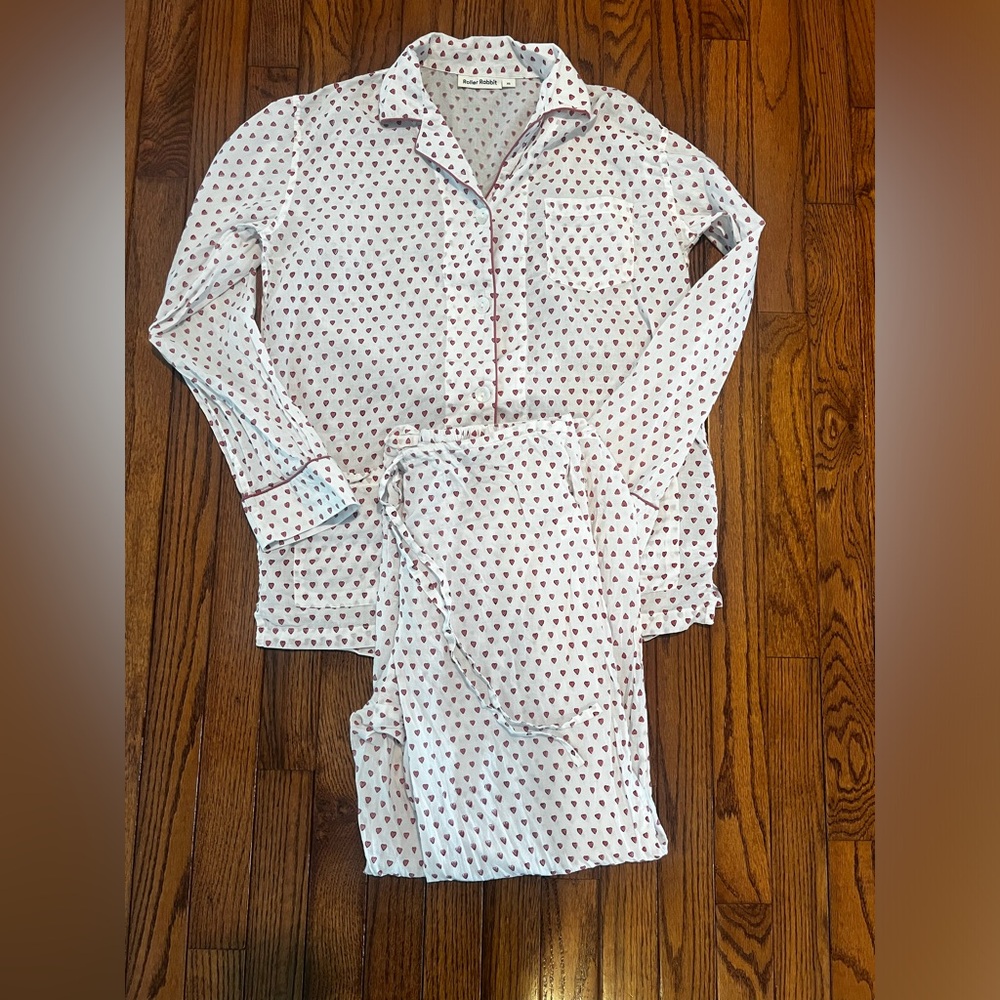 Roller Rabbit Pink Heart Pajamas